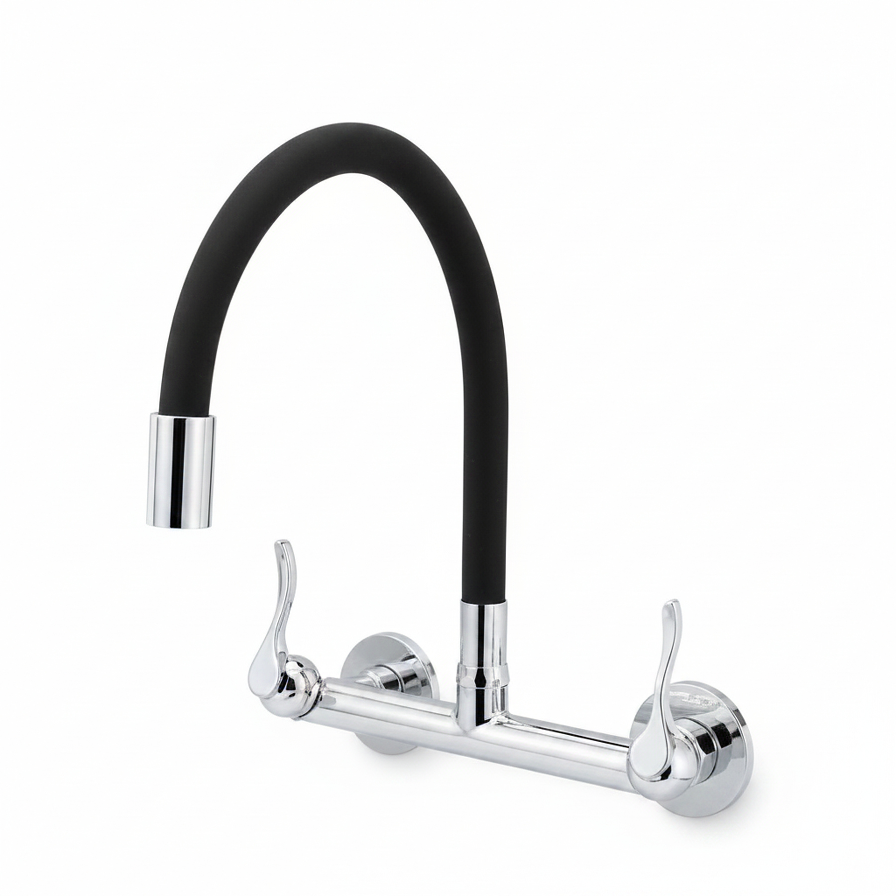 Misturador de Parede Tubo de Silicone - Cromado