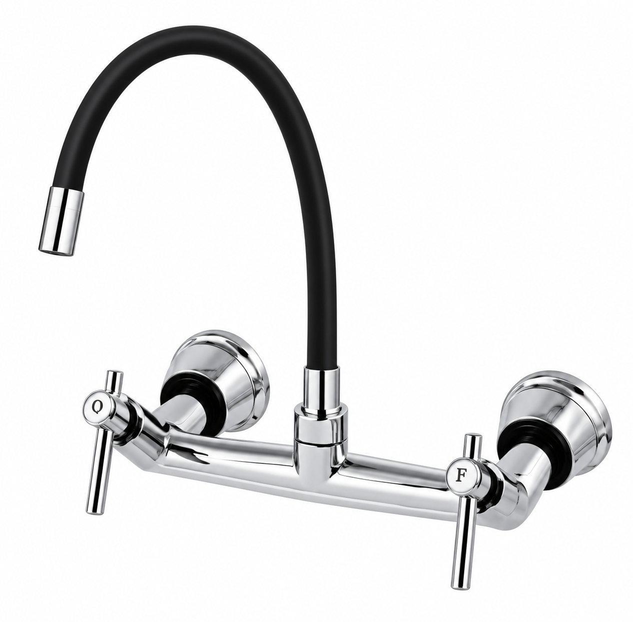 ROY1256 C60 Misturador de Parede Tubo de Silicone - Cromado